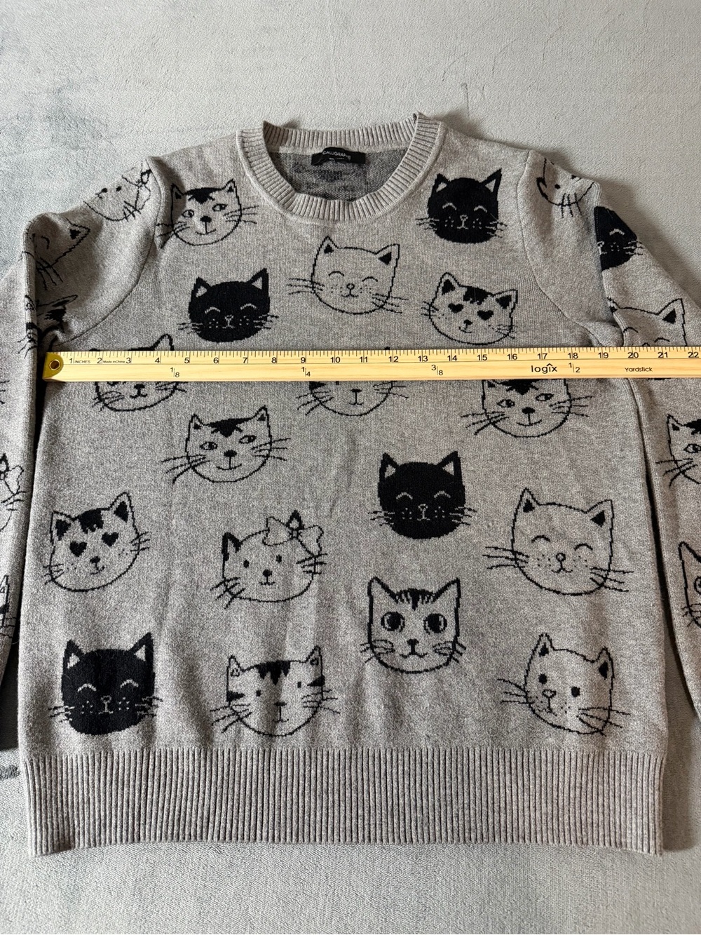 Anthropologie Calligraphie Kitty Sweater Size Large - Picture 7 of 10